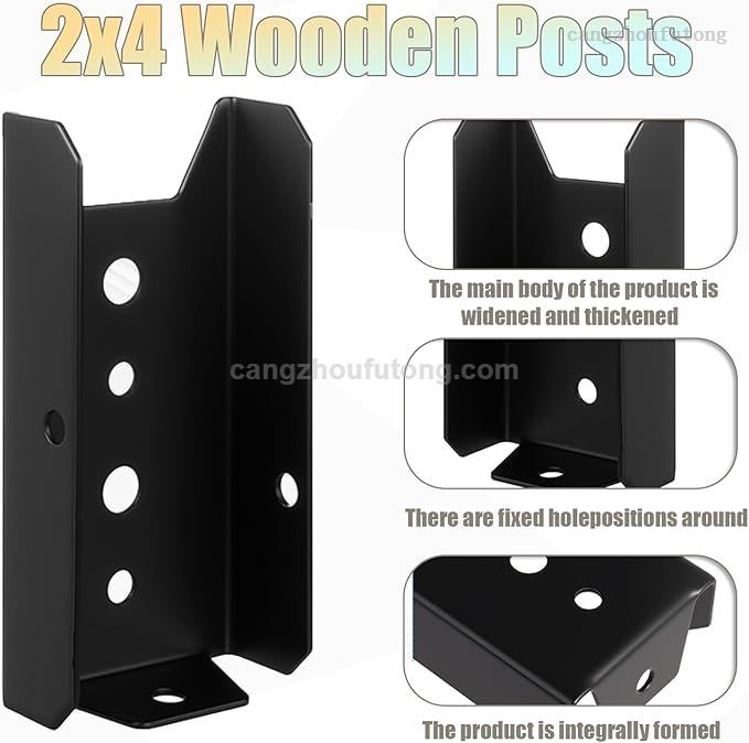 Deck Railing Brackets for 2” X 4” Wood Post