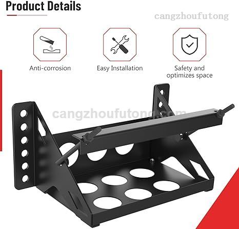 Metal Steel Battery Mounting Box Tray Bracket DIY Easy Bolt-In Battery Tray