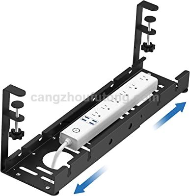 Under Desk Cable Management Tray Retractable Under Desk Cord Organizer for Desks, Offices, And Kitchens