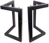 Rustic Heavy Duty Square Tube Desk Bases 28" Furniture Bench Legs