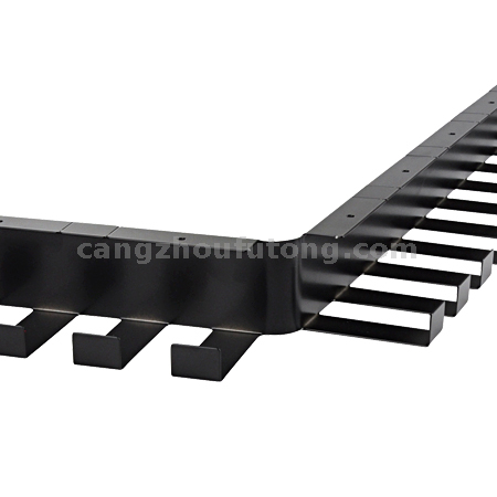 Desk cable tray metal 60x80 mm black 1.46 m