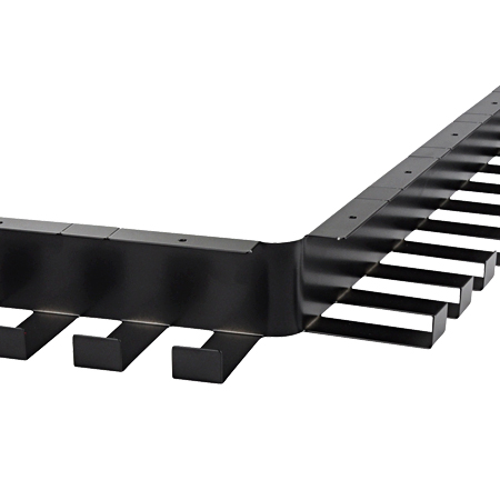 Desk cable tray metal 60x80 mm black 1 (3)