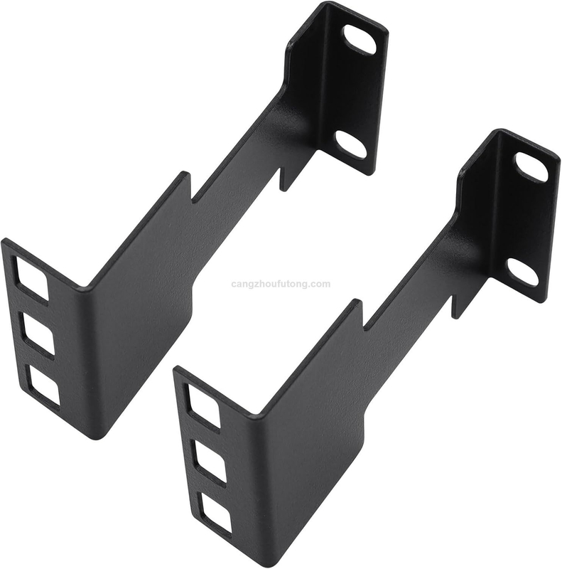1U Server Rack Depth Extender - 4-Inch/10 cm Deep -Recessed Rack Mount Adapter Kit for Network Rack