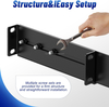 1U 19 inch Server Rack Rails 15-24 in Adjustable Depth Server Rack Rail for Universal 2&4-Post Rack Mount Rails 