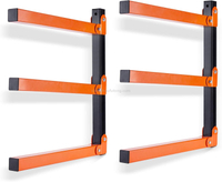 Heavy Duty Metal Wood Storage Racks for Indoor Outdoor Lumber Rack Wood Organizer Lumber Storage Rack