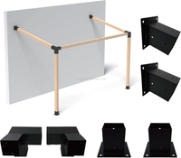 4x4 Roof Mounting Pergola Bracket Kit Easily Assembled Steel Iron for Shading Facilities for Arbours Pavilion Attached To Eaves
