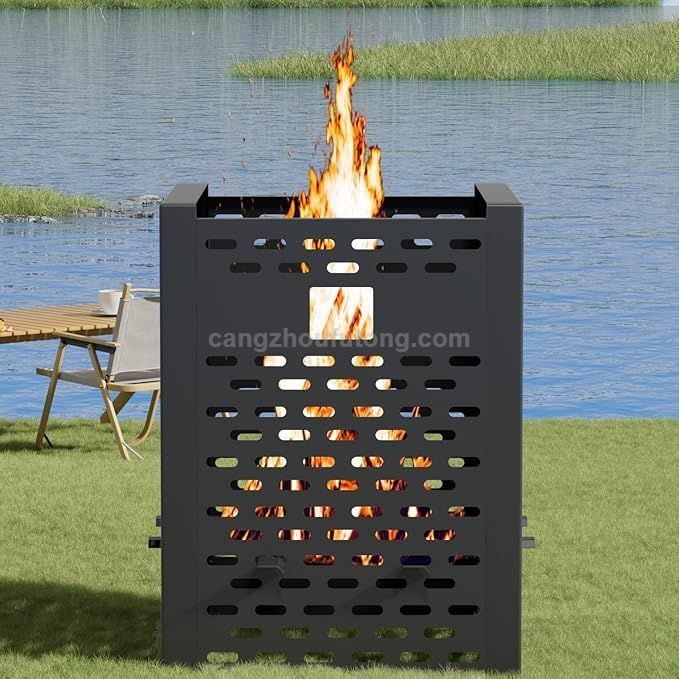 Gallon Ultra Thick Burn Barrel for Yard Waste – Incinerator Drum for Paper, Leaves, Trash & Wood – Backyard Bonfire
