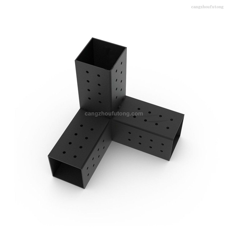 Pergola Brackets – Woodworks Pergola Kit 3-Way Right Angle Corner Bracket with Pergola Post Base