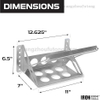Metal Steel Battery Mounting Box Tray Bracket DIY Easy Bolt-In Battery Tray