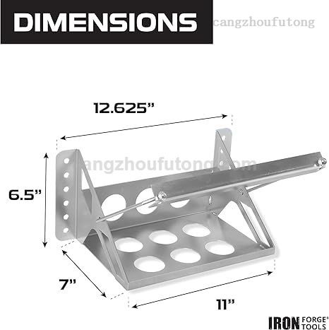 Metal Steel Battery Mounting Box Tray Bracket DIY Easy Bolt-In Battery Tray