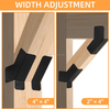 45-Degree Angle Bracket Adjustable Heavy Duty Connector Brace for 2x4 4x4 Post 45-Degree Pergola Support Brace for Pergola Gazebo Wood Post