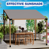 15° Slanted Roof Wall Mount 4x4 Pergola Bracket Kit DIY Pergola Angled 4x4 Wood Post 3way Bracket Gazebo Kit 