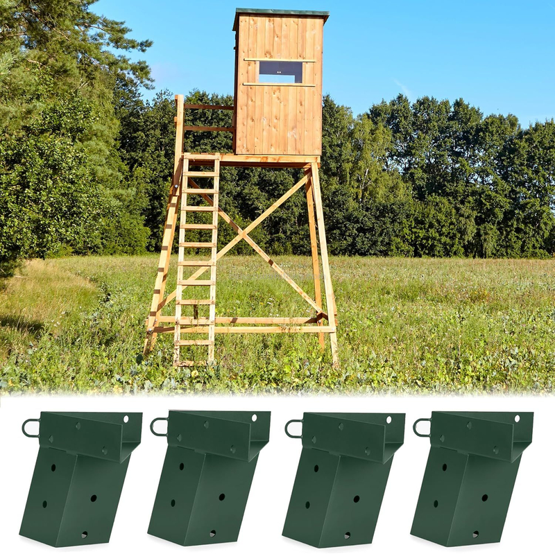 Steel Deer Blind Pergola Bracket 4"x4" Powder Coated Frame for Shooting Shacks Tree Houses Observation Decks