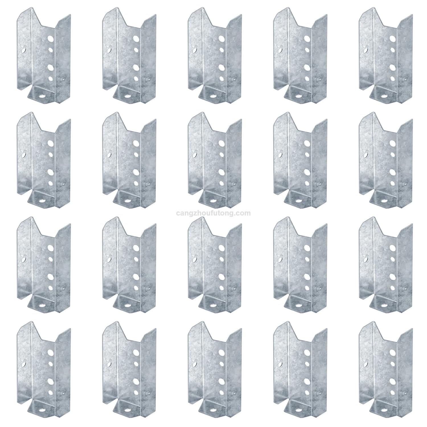 Galvanized Steel 2x4 Fence Bracket Deck Rail Bracket for Stair Fence Railing