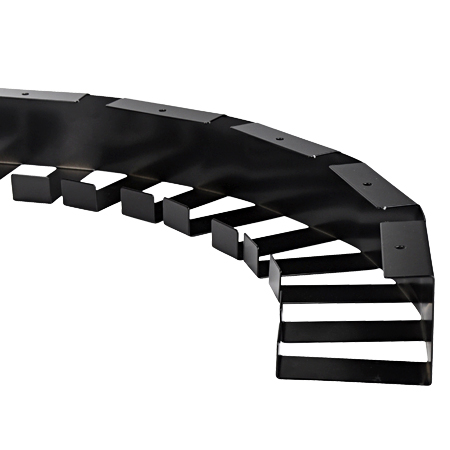 Desk cable tray metal 60x80 mm black 1 (4)