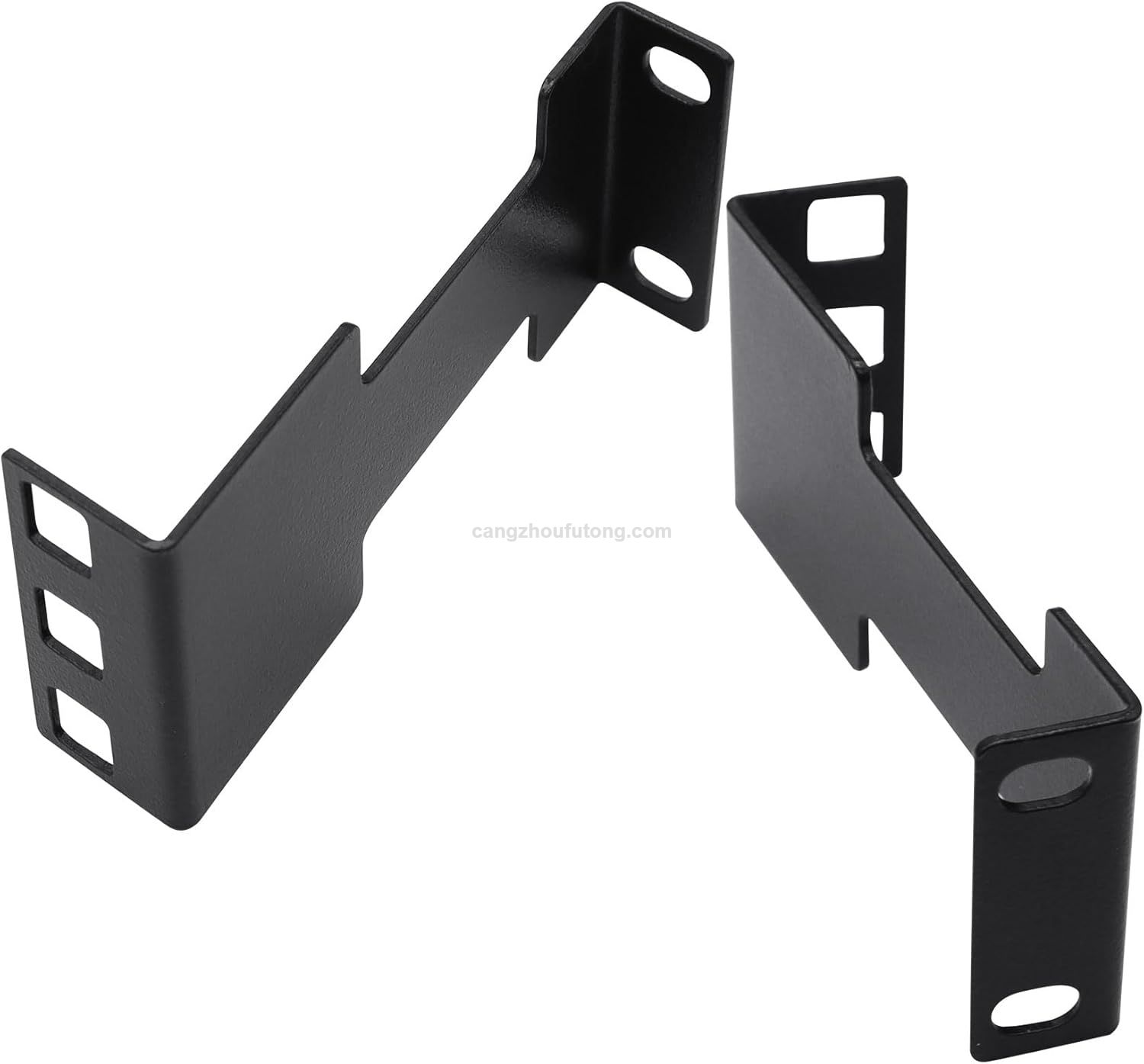 1U Server Rack Depth Extender - 4-Inch/10 cm Deep -Recessed Rack Mount Adapter Kit for Network Rack