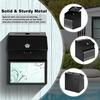 Wall-Mounted Metal Mailbox And Key Drop Box Indoor & Outdoor Secure Hanging Postbox for Home 