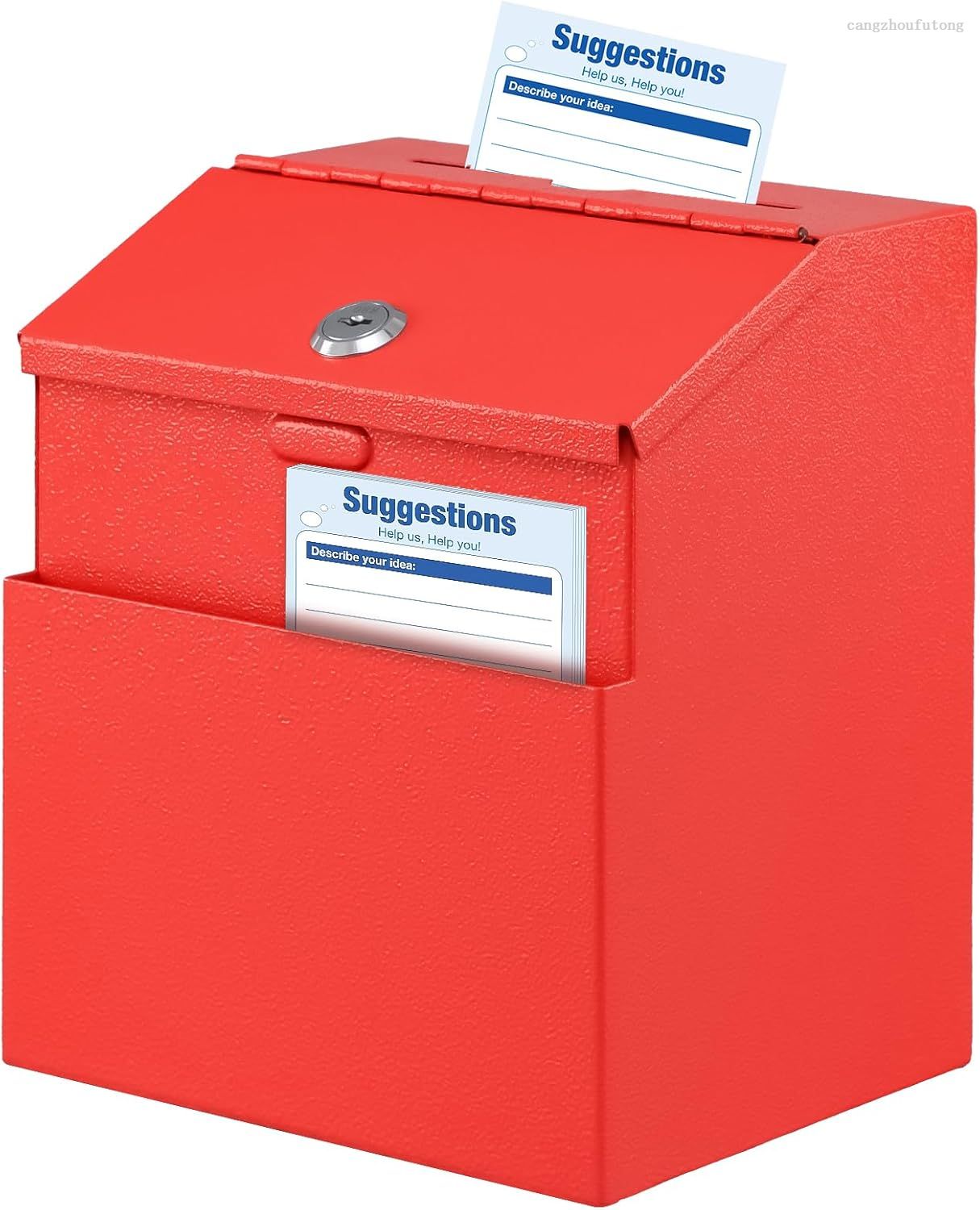 Customizable Metal Suggestion Box with Combination Lock – Wall Mounted Feedback Box