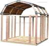 Instant Barn-Style Shed Kit with Peak Roof – Custom DIY Storage Shed & Garage Framing System