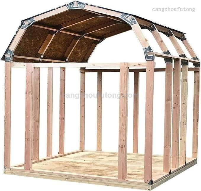 Instant Barn-Style Shed Kit with Peak Roof – Custom DIY Storage Shed & Garage Framing System