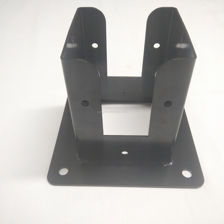 8 Pcs Black Stap Post Ties Backets Fo 4x4 Post Heavy Duty