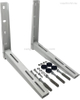 Universal Foldable Wall Mount Bracket for Mini Split & Window Air Conditioner – Heavy Duty White Coated Steel Support
