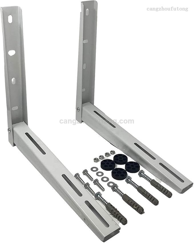Universal Foldable Wall Mount Bracket for Mini Split & Window Air Conditioner – Heavy Duty White Coated Steel Support