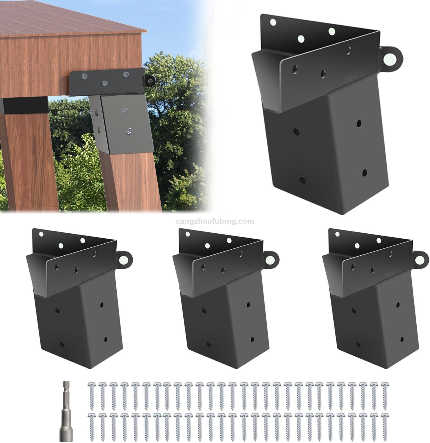 Deer Stand Brackets Deer Blind Brackets, Compound Angle Platform Bracket for Deer Hunting