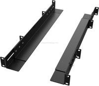 1U 19 inch Server Rack Rails 15-24 in Adjustable Depth Server Rack Rail for Universal 2&4-Post Rack Mount Rails 