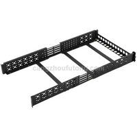 2U Universal Rack Mount Rails Server Enclosure Shelf Vented Rack Mount Cantilever Tray for 19in Network Equipment 