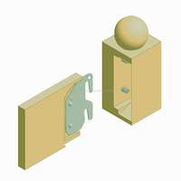 Wood Bed Rail Hook Plates for Bed Frame Bracket Headboard Footboard Replacement Wooden Bed Frame Bracket