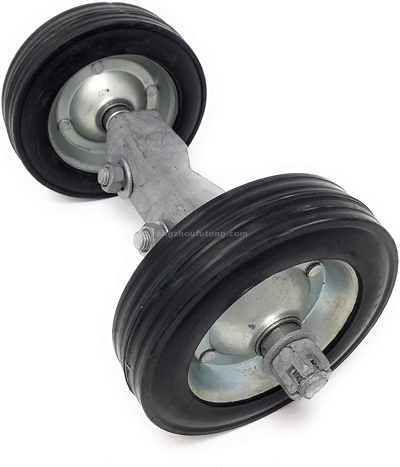 Universal Mount Solid Rubber Tire Spring-Loaded Gate Caster