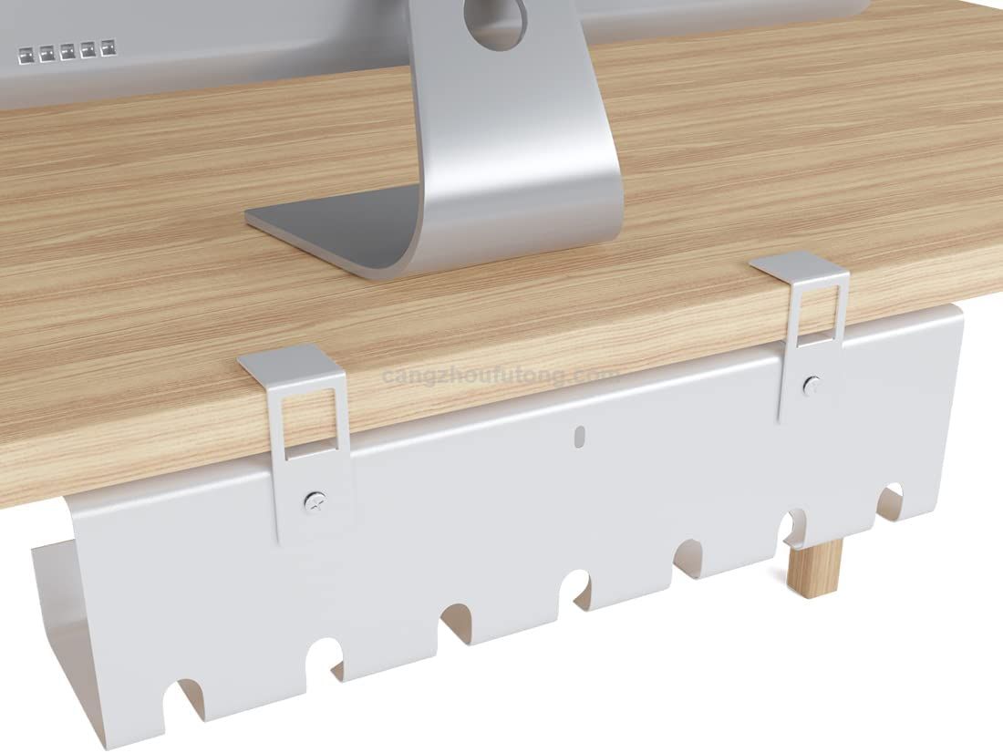 Cable Management Cable Duct Desk Metal Cable Holder Desk With No Drilling Required for Garage Use