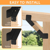 45-Degree Angle Bracket Adjustable Heavy Duty Connector Brace for 2x4 4x4 Post 45-Degree Pergola Support Brace for Pergola Gazebo Wood Post