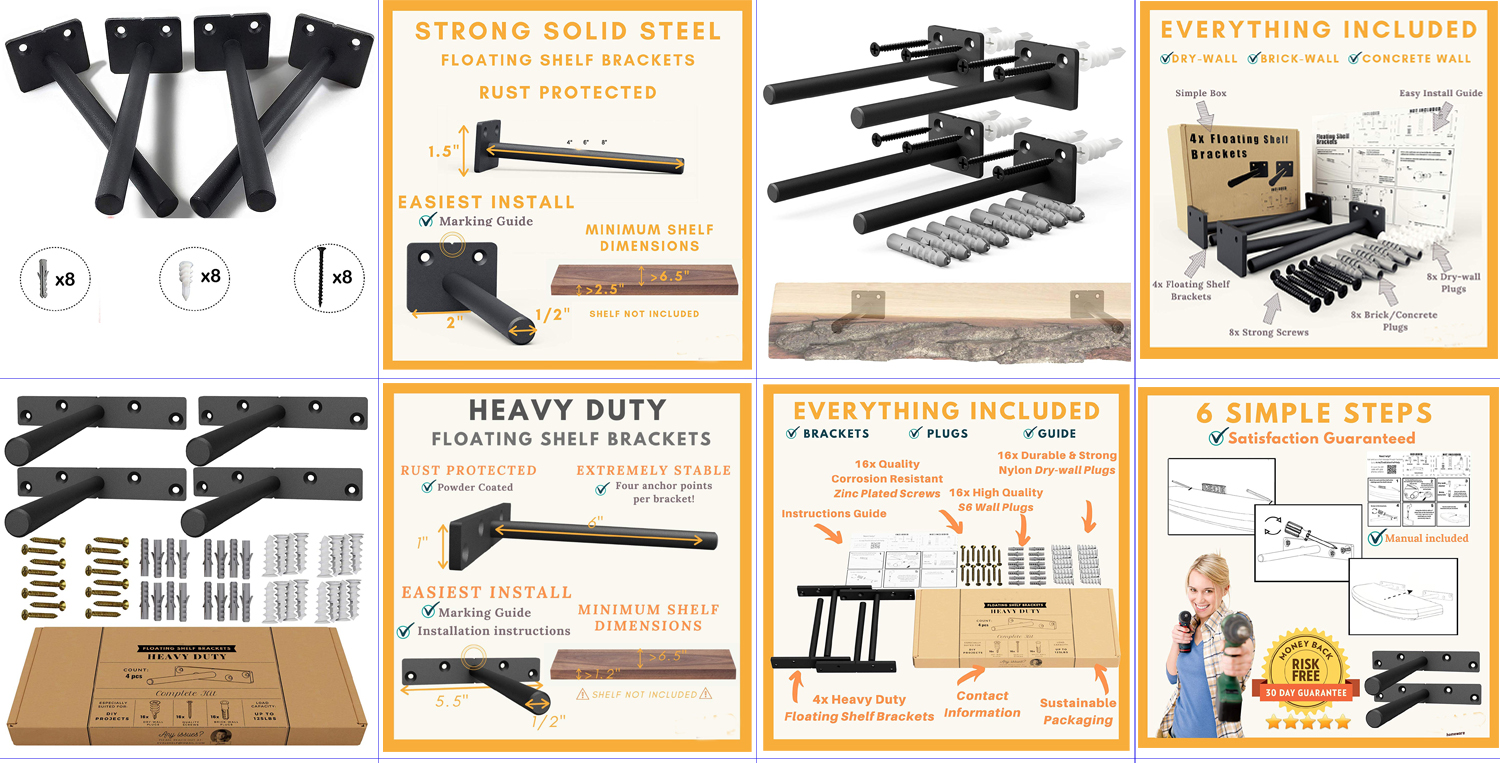 How to Hang Shelves With Brackets