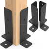 Post Anchor Base, Adjustable Decking Posts Split Retrofit Fence Bracket