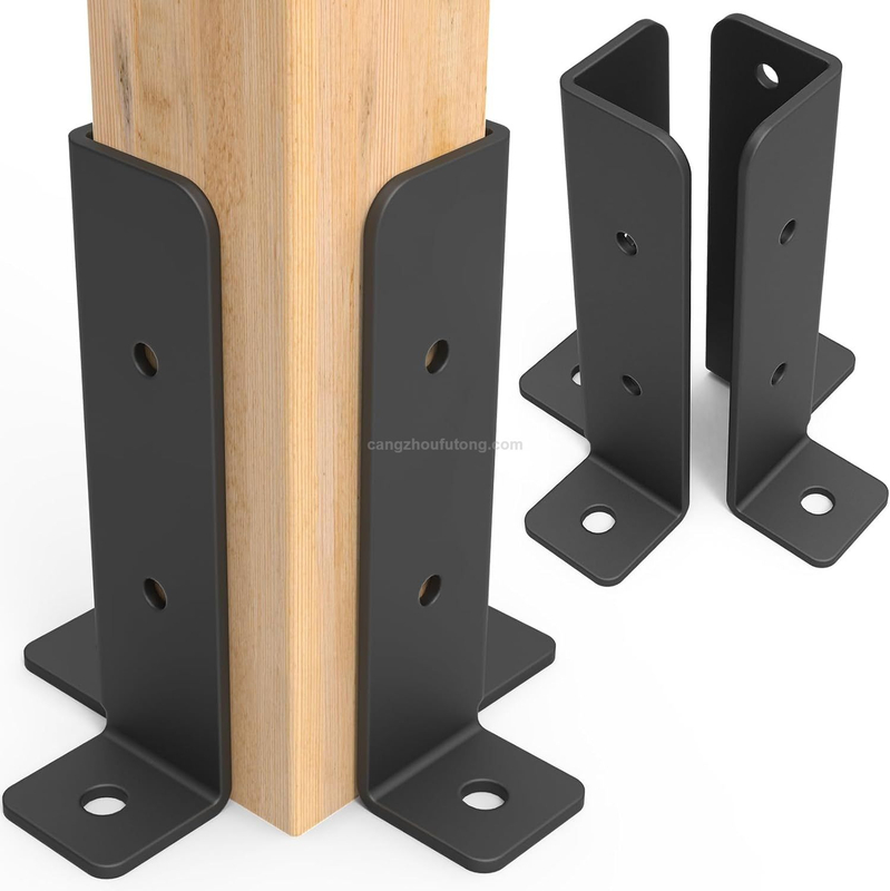 Post Anchor Base, Adjustable Decking Posts Split Retrofit Fence Bracket