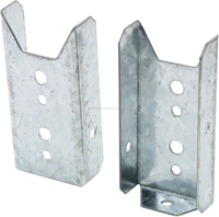 Galvanized Steel 2x4 Fence Bracket Deck Rail Bracket for Stair Fence Railing