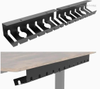 Minimalist Under-Table Cable Organizer – Powder-Coated Steel Desk Cable Duct