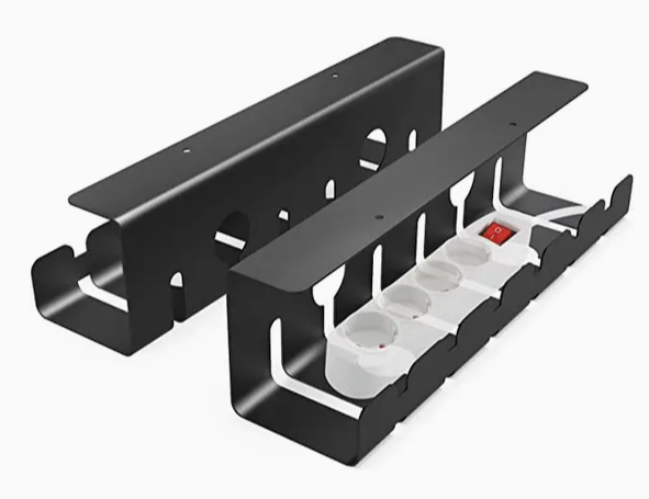 Minimalist Desk Cable Duct with Slots – Clean & Organized Cable Routing
