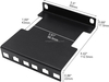 2U Server Rack Depth Extender - 4-Inch Deep -Recessed Rack Mount Adapter Kit for Network Rack