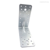 Industrial Strength Angle Connector with Beading Hole – Silver Galvanized Wood Bracket