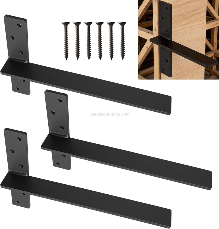 Free Hanging T Shelf Bracket Heavy Duty Steel Knee Wall Hidden Granite Countertop Support Floating Bracket