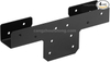 4 Pcs Black Rigid Tie Flat Connector for 2X Joist Beam To 2x4 Post Connect,13 Gauge,Powder Coating