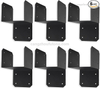 Black Joist Anchor Connector, Post Caps Tie Bracket for 4"x 4", Steel Mounting Joist Hanger Brackets, Truss To Beam Connector Roof Tie Header Hanger for Supporting Beams Rafters