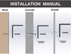 Shelf Brackets Heavy Duty Metal Angle Brackets L Shape for Shelves, Wooden Shelf Bracket & Supports