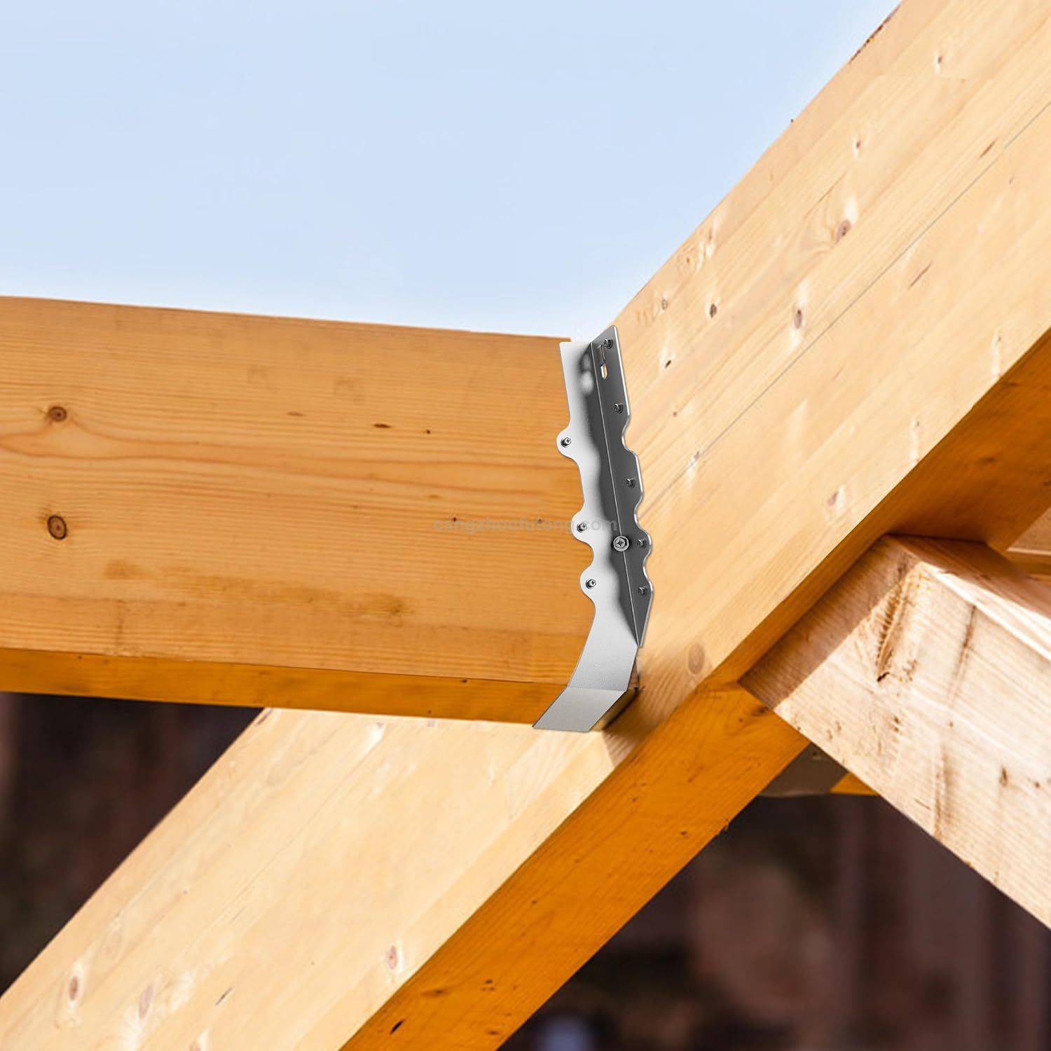 LU26 Double Shear Face Mount Joist Hanger,Hurricane Ties for Rafters Tie Brackets Great for Floor Deck And Ceiling Joists
