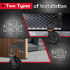 6-Inch Heavy Duty Fence Gate Wheels Wooden Metal Tube Spring-Loaded 360 Degree Rotation Caster Kit