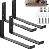 Heavy Duty Shelf Brackets Carbon Steel Industrial Black Floating Wall Mounted Support for Scaffold Board And DIY Floating Shelf