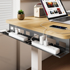 Under Desk Cable Management Tray 15.7'' Screw-Mount Steel Rack Easy under-table mounting cables organizer